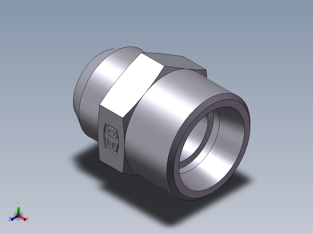 焊接直接头、1CW-22-15正等轴测图