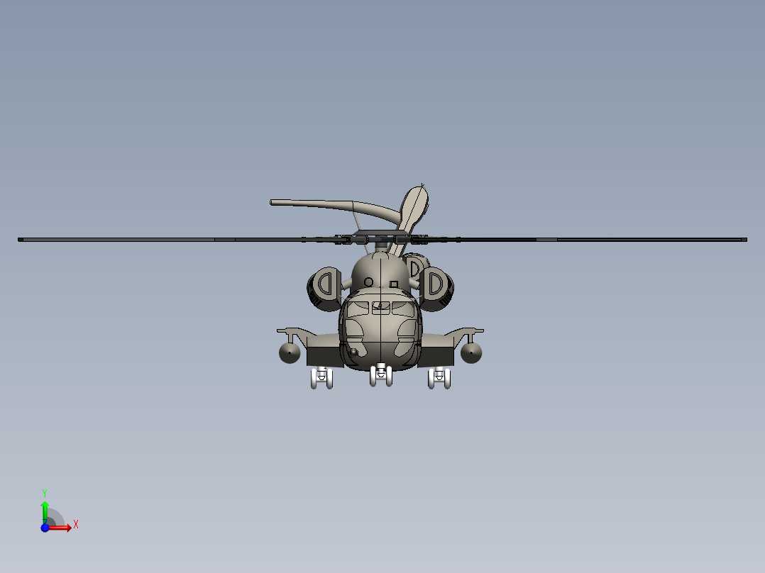 直升机(44)前视图