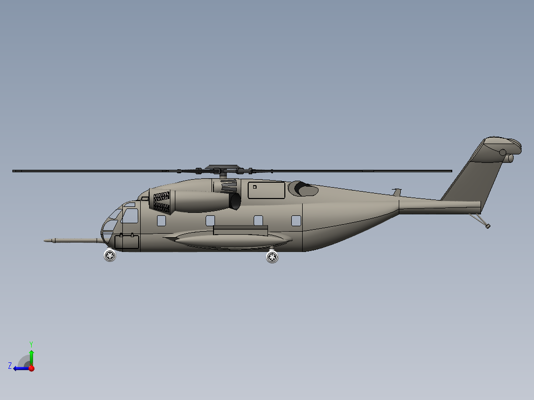 直升机(44)右视图