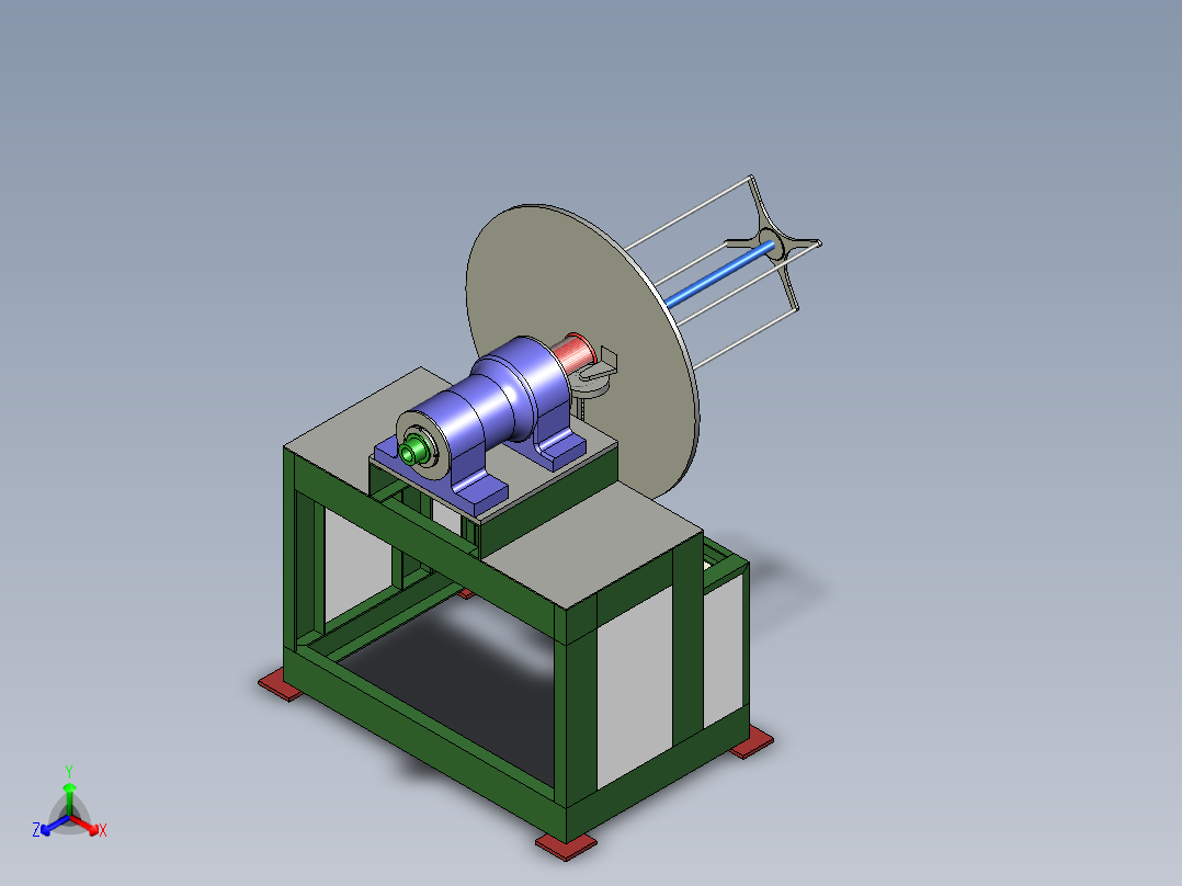 B2004238-线绕机正等轴测图