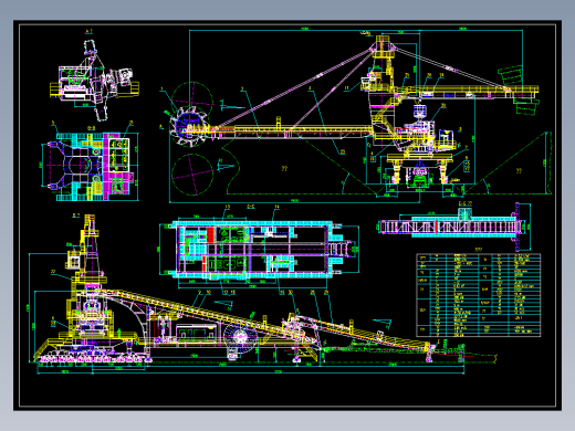 4200th堆取料机-总图_