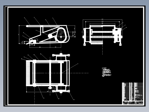 简易红薯收获机设计含4张CAD图