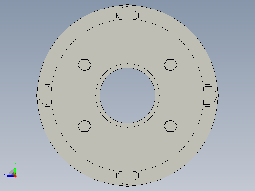 HDLP-01-01-001SA47法兰-加长型含螺栓右视图