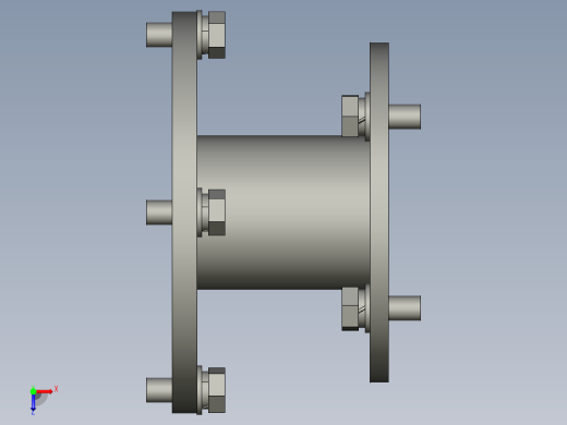 HDLP-01-01-001SA47法兰-加长型含螺栓俯视缩略图