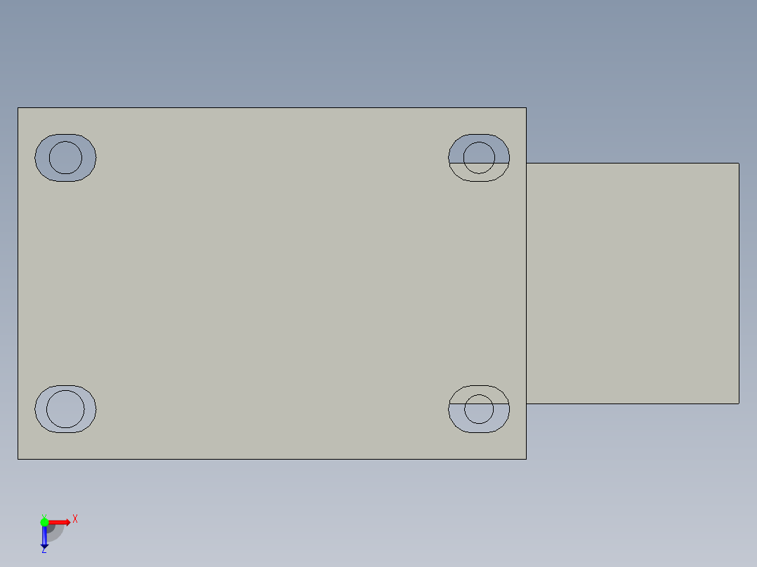 3寸万向轮俯视图