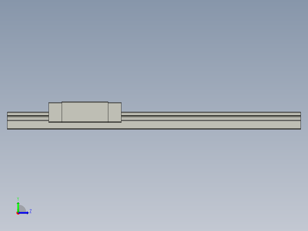 直线导轨MGN15C1R170Z1CE1E25左视图