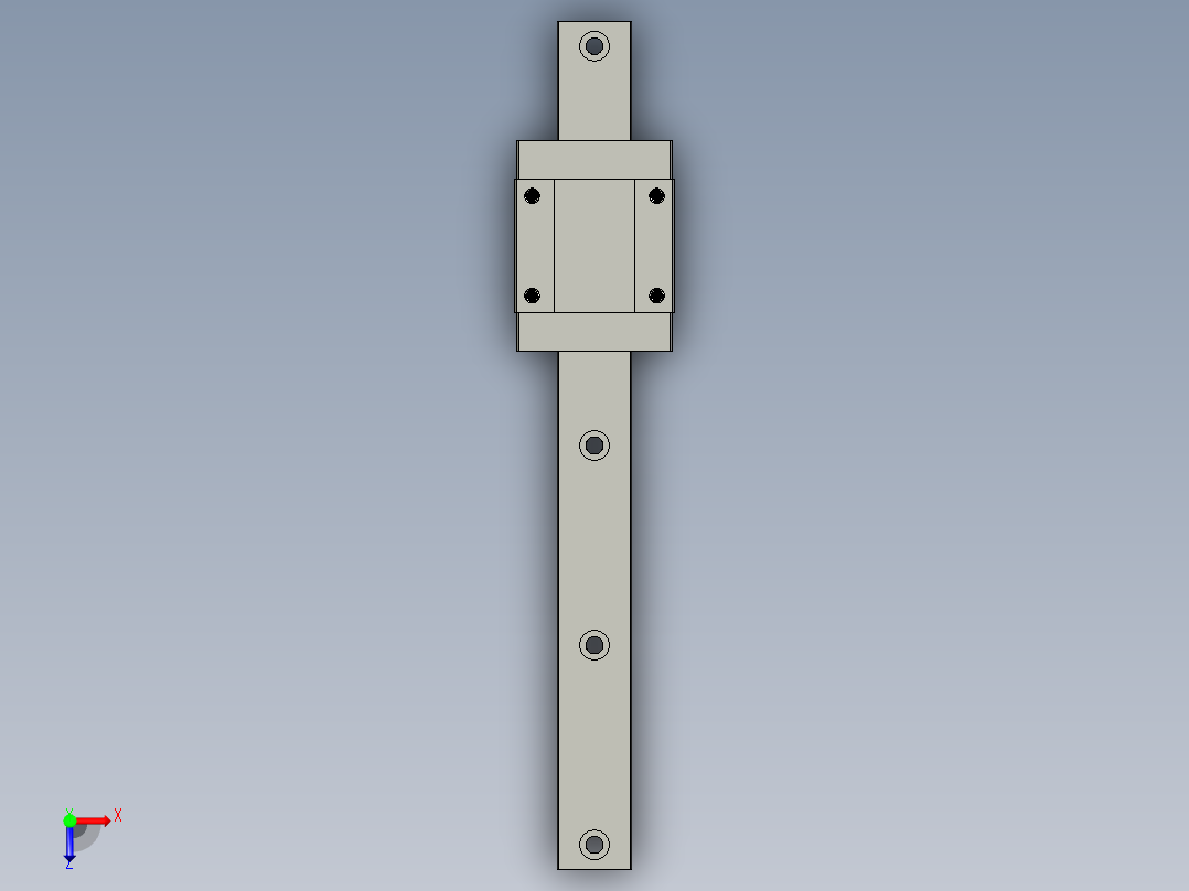 直线导轨MGN15C1R170Z1CE1E25俯视图