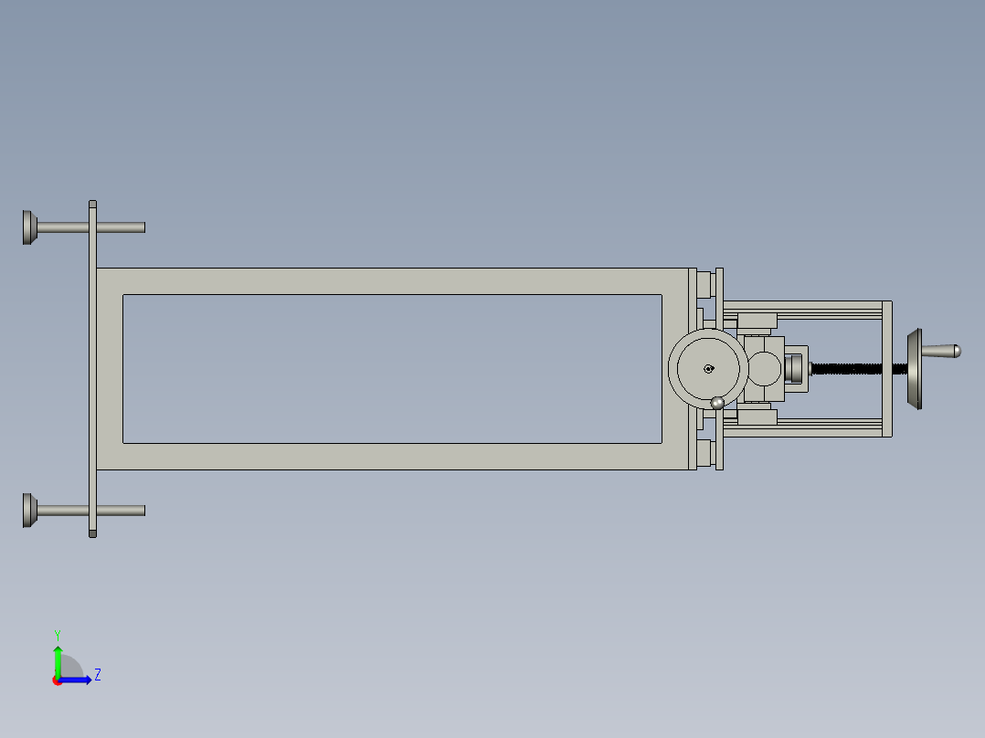 密封胶条打磨装置左视图
