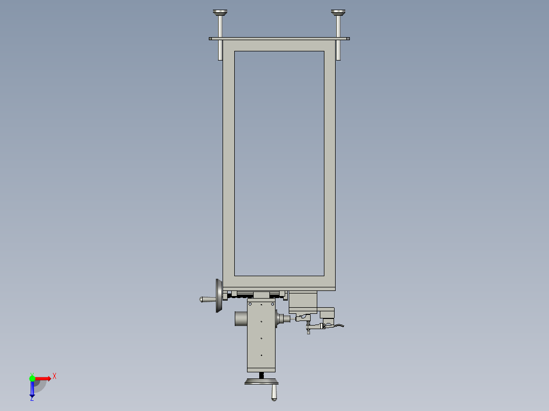 密封胶条打磨装置俯视图