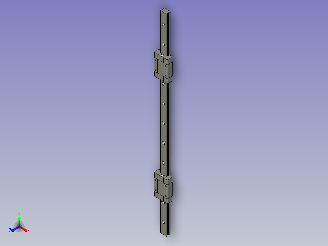 MGN15-L450导轨滑块主视图