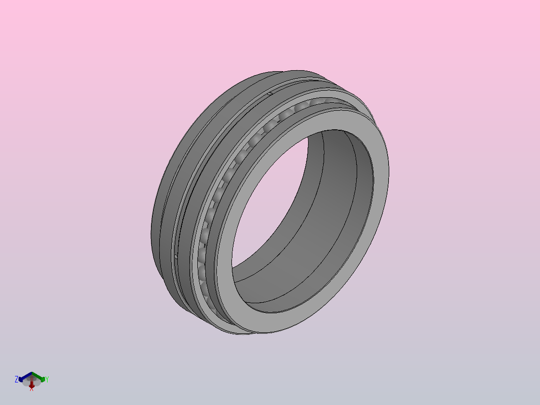 机床主轴用双向推力角接触球轴承_234960X主视图