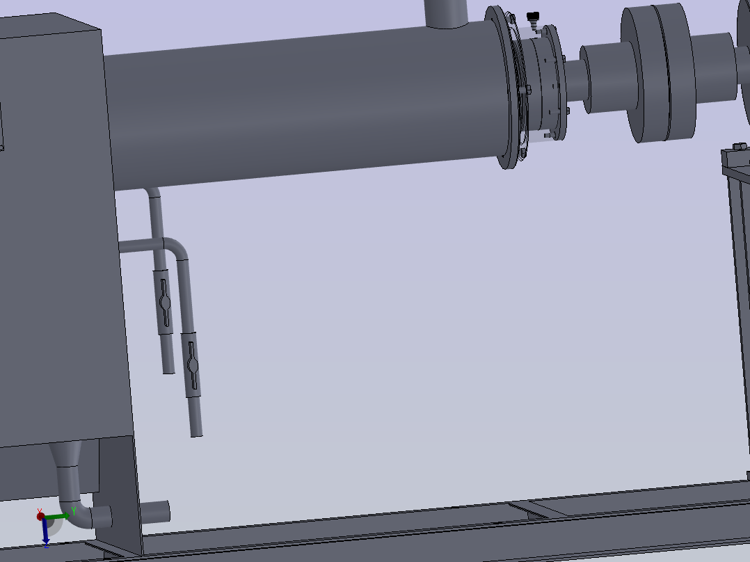 面筋脱水机结构设计主视图