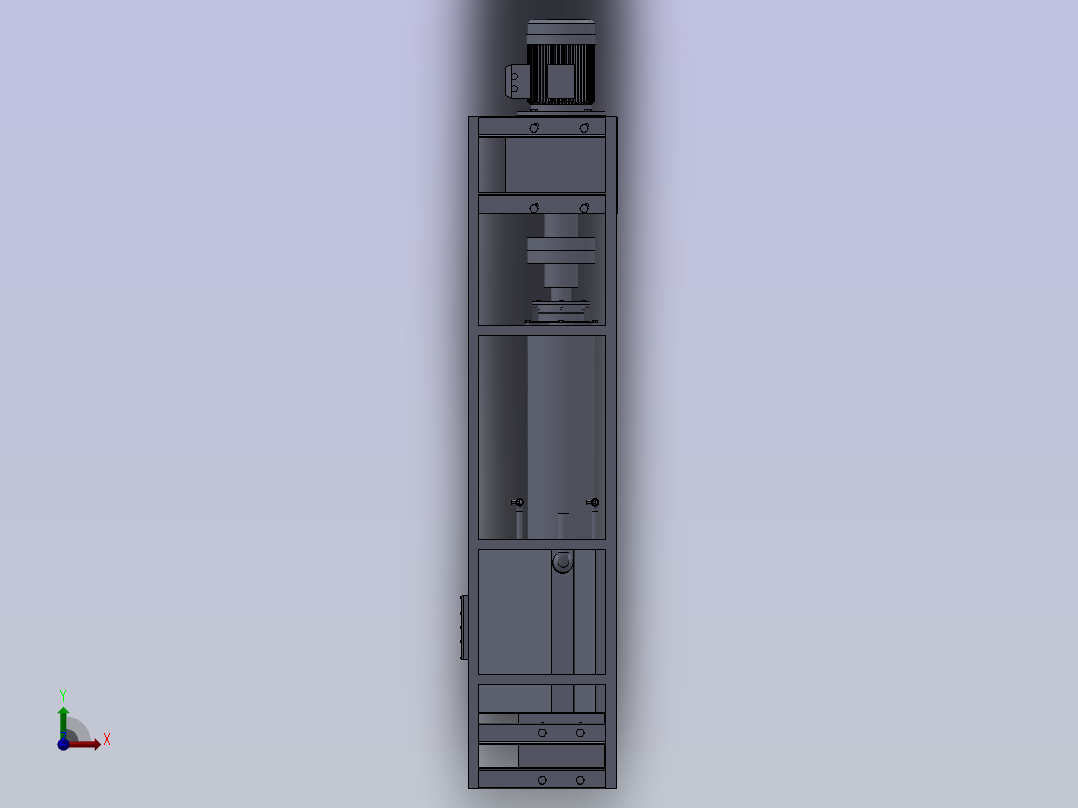 面筋脱水机结构设计前视图