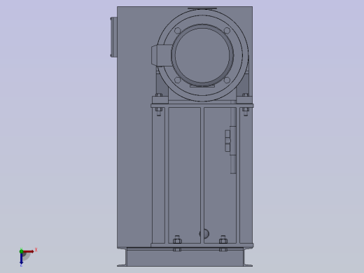 面筋脱水机结构设计俯视缩略图