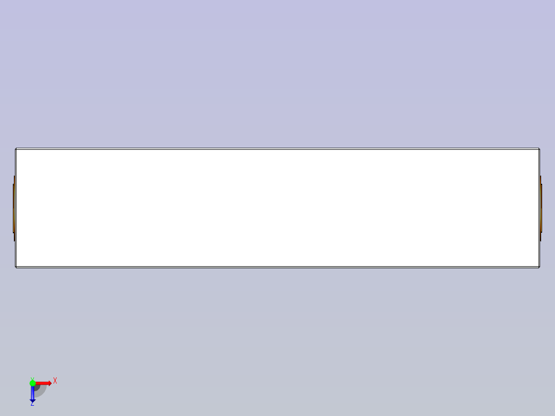 钣金控制箱三维模型俯视图