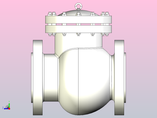 H44W-Class-150Lb API美标铸钢止回阀[80]右视缩略图
