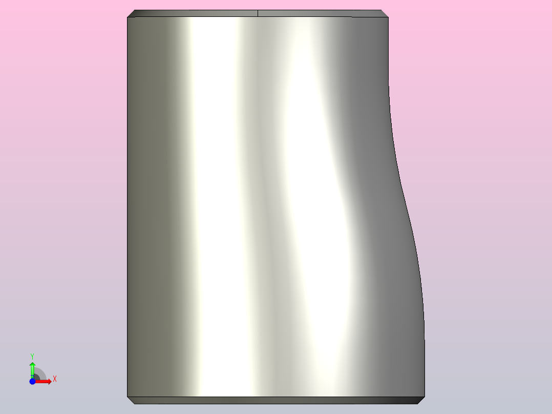 偏 心异径管[40×32]前视图