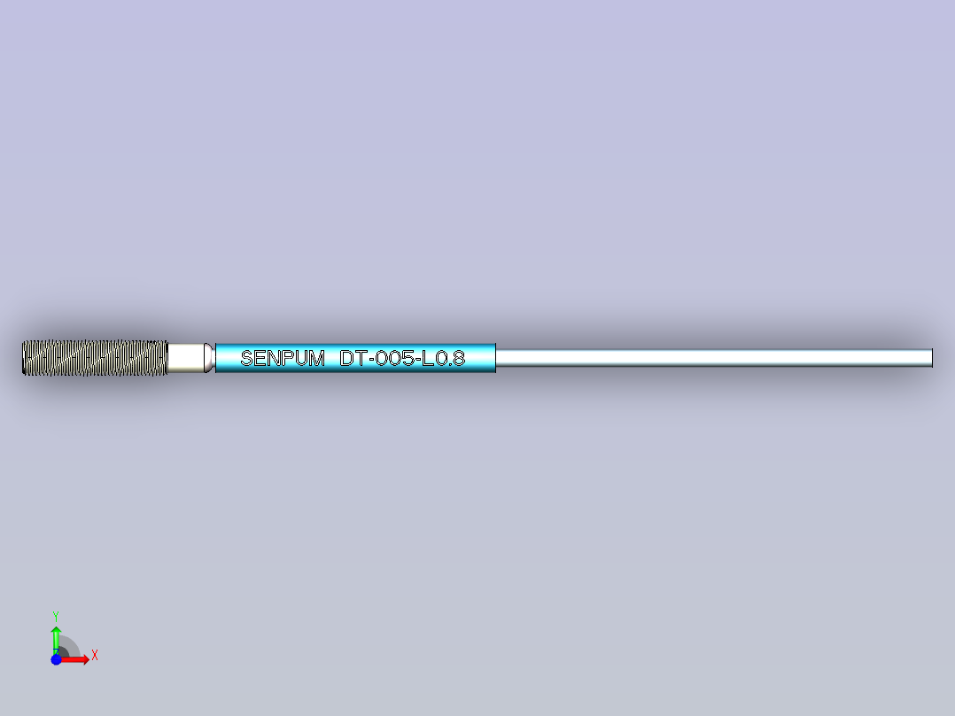 深浦接近传感器 dt-005 3d前视图
