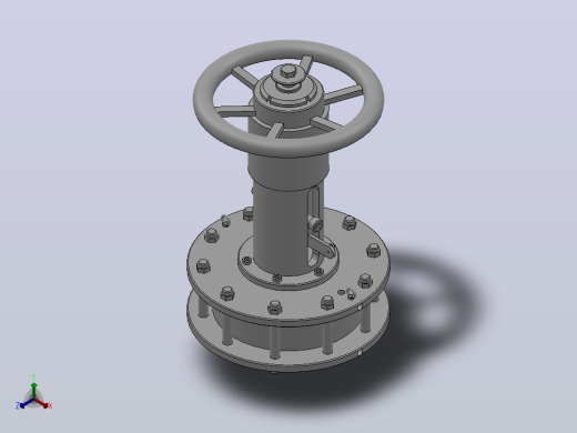 双作用执行机构-TM1简易顶装手轮机构[ZH450DA-1P]