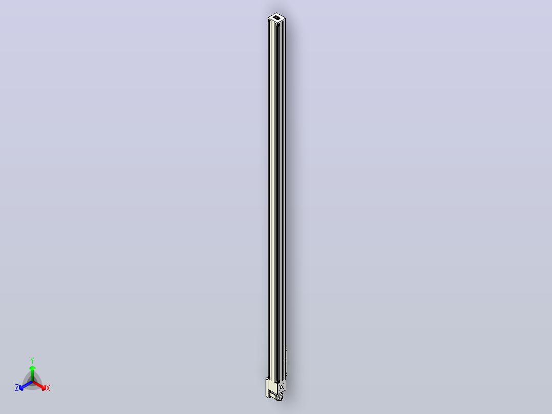 伺服电机集成皮带传动直线执行器TPA-OCB-140-256-L4050-MR-P75-N3主视图