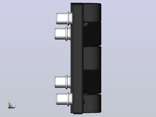 solidworks塑性铰3D模型左视缩略图