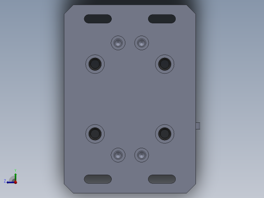 气阀体铣底平面工装右视缩略图