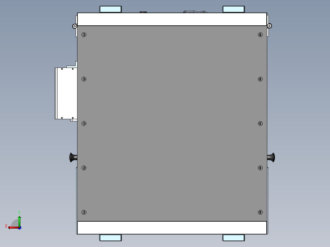 SIM自动裁卡插卡治具后视图