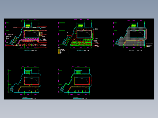 餐厅-中餐走廊平面