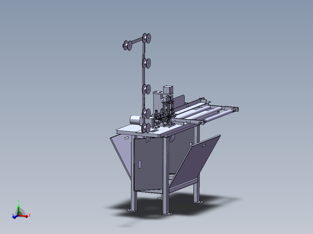 全自动尼龙拉链超音波切断机（sw10可编辑+工程图+BOM）
