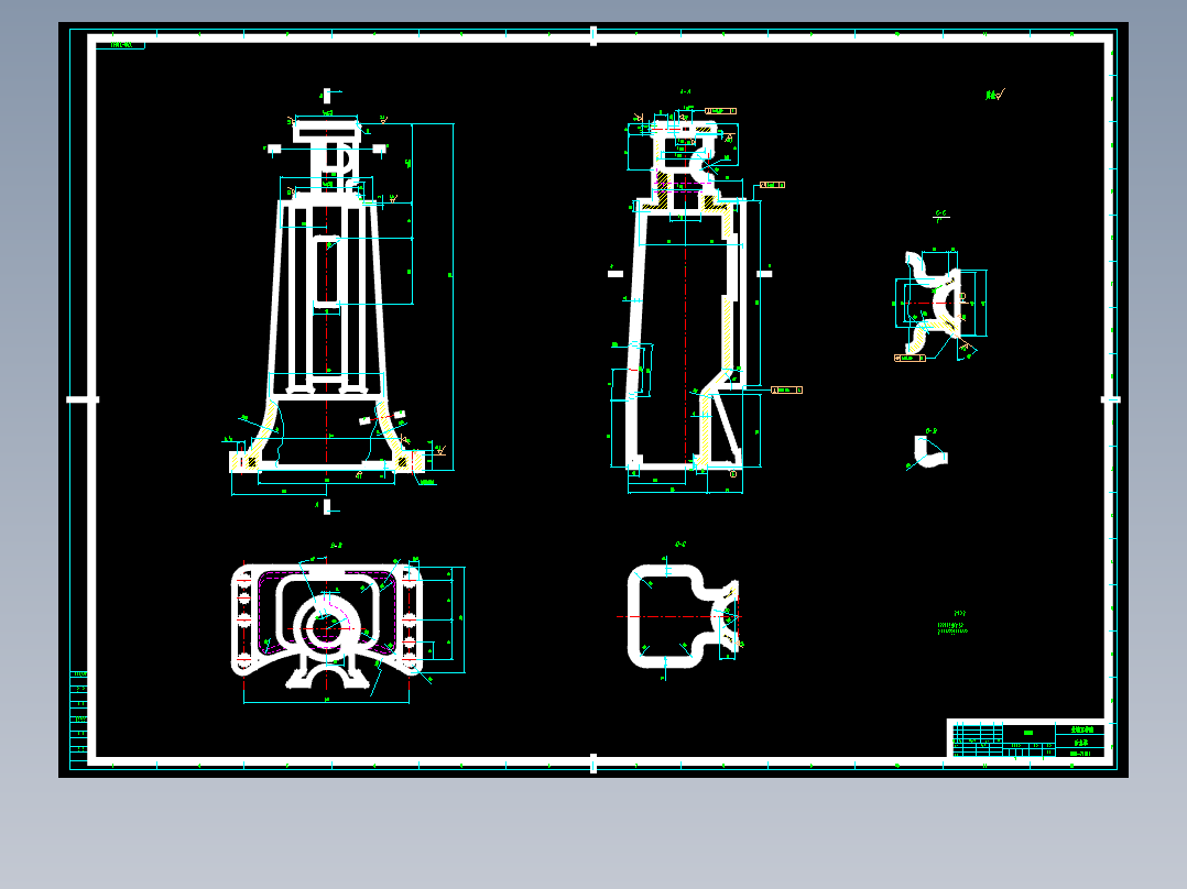 滚齿机外支架结构设计
