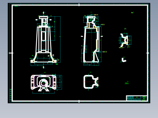 滚齿机外支架结构设计