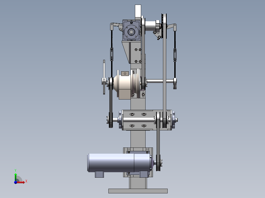 钢圈包布机前视图