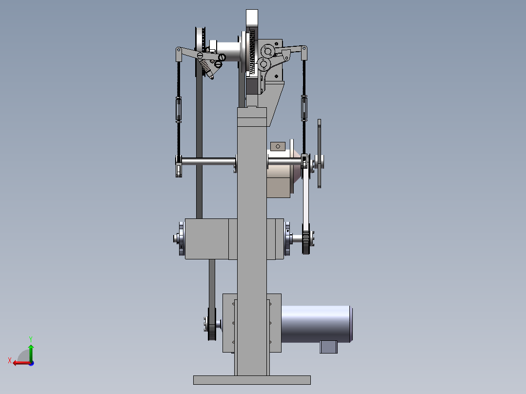 钢圈包布机后视图