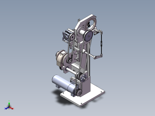 钢圈包布机正等轴测缩略图