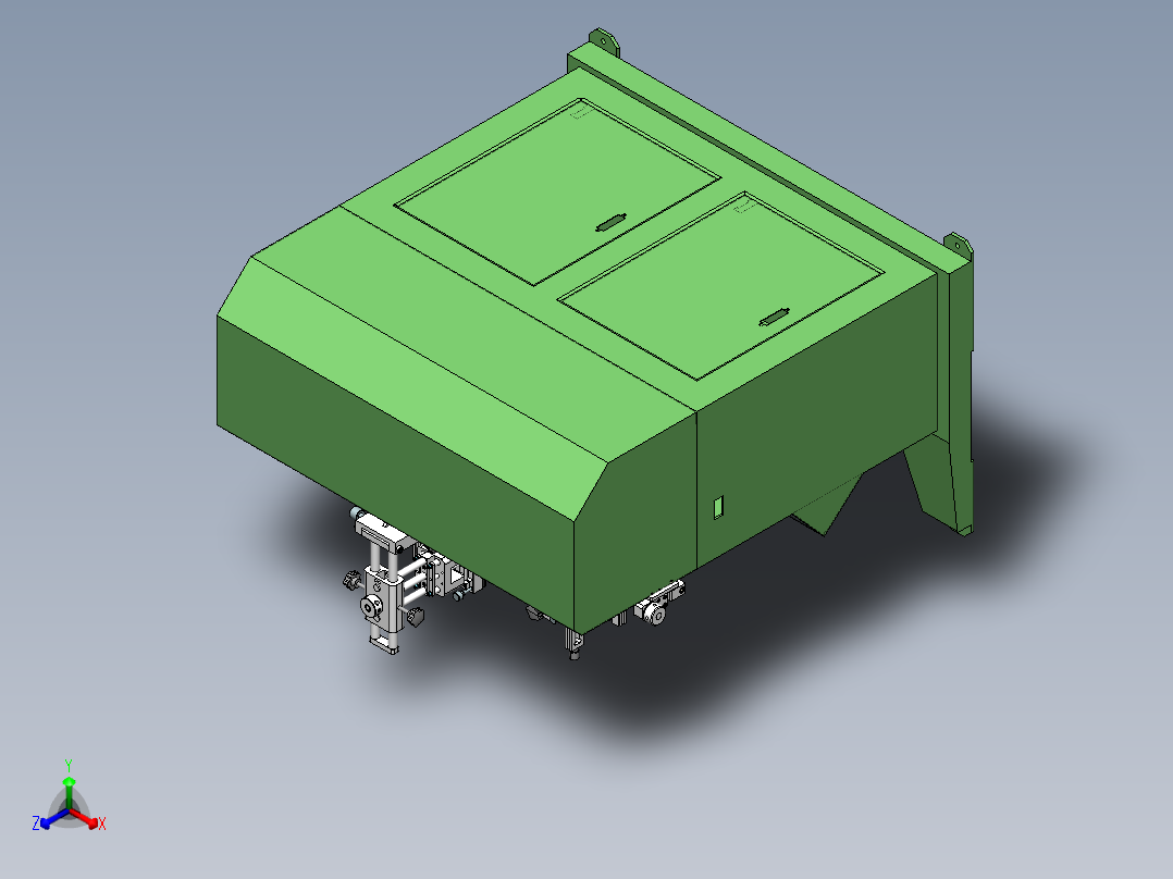 G993 丝印机正等轴测图