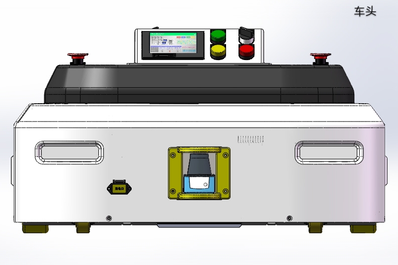 直角减震驱动AGV底盘，轻载双向行驶AGV 三维图纸