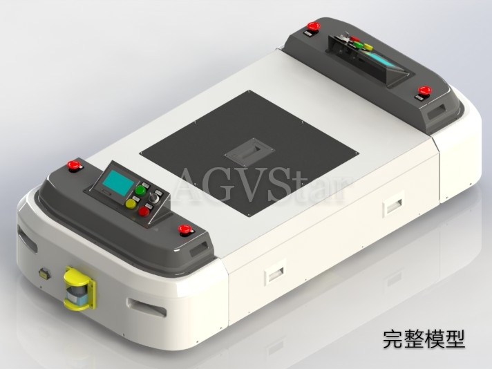 直角减震驱动AGV底盘，轻载双向行驶AGV 三维图纸