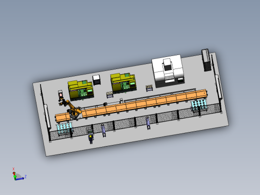 油缸盖自动化加工产线方案SW15设计