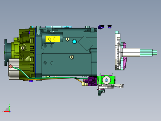 采埃孚16档变速箱总成后视缩略图