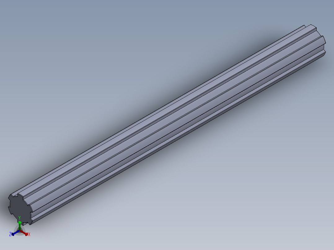 SPLS 16x22x250 - 6.SLDPRT正等轴测图