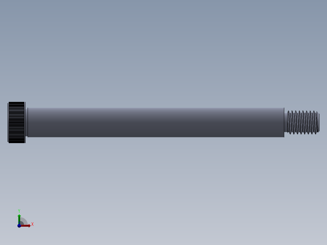 内六角螺螺栓-SB 0.500-13 x5.5.SLDPRT前视图