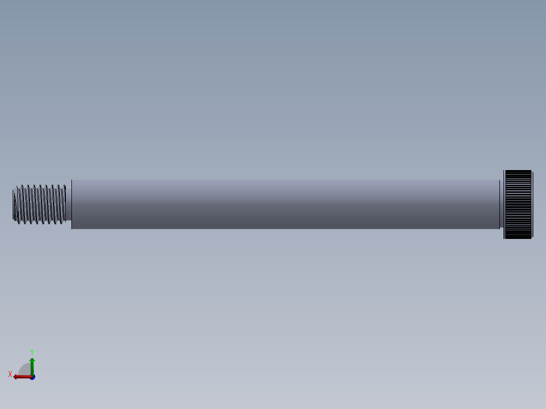 内六角螺螺栓-SB 0.500-13 x5.5.SLDPRT后视图