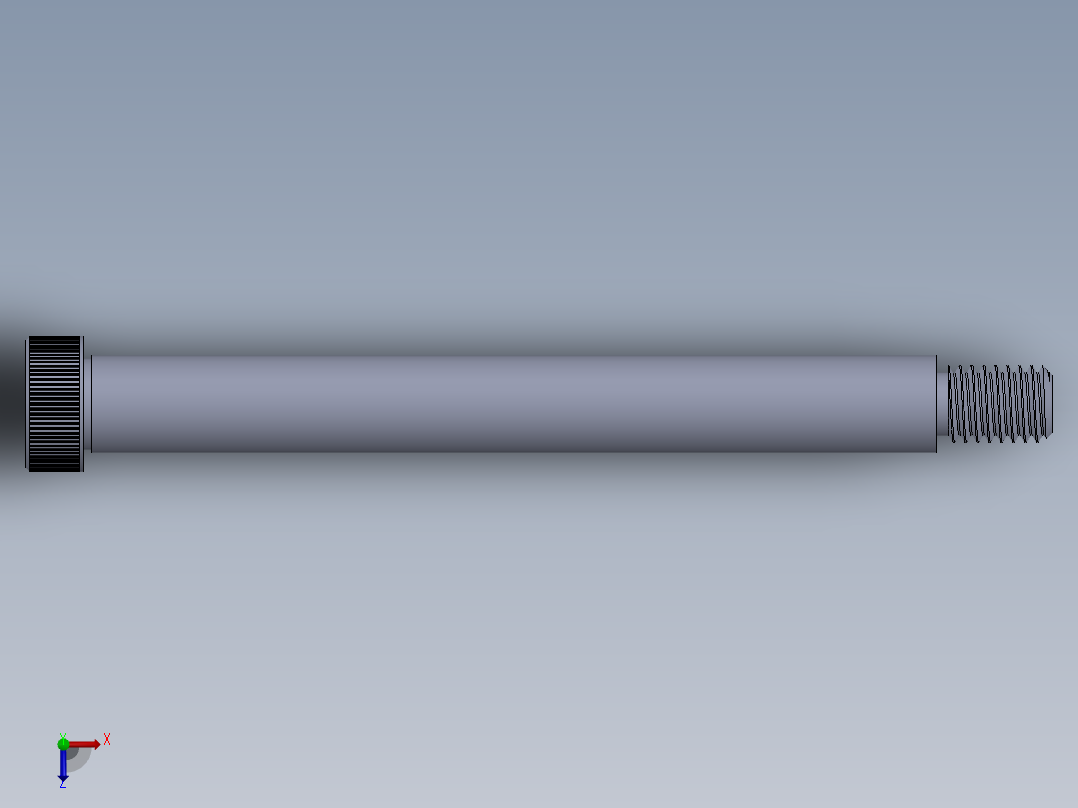 内六角螺螺栓-SB 0.500-13 x5.5.SLDPRT俯视图