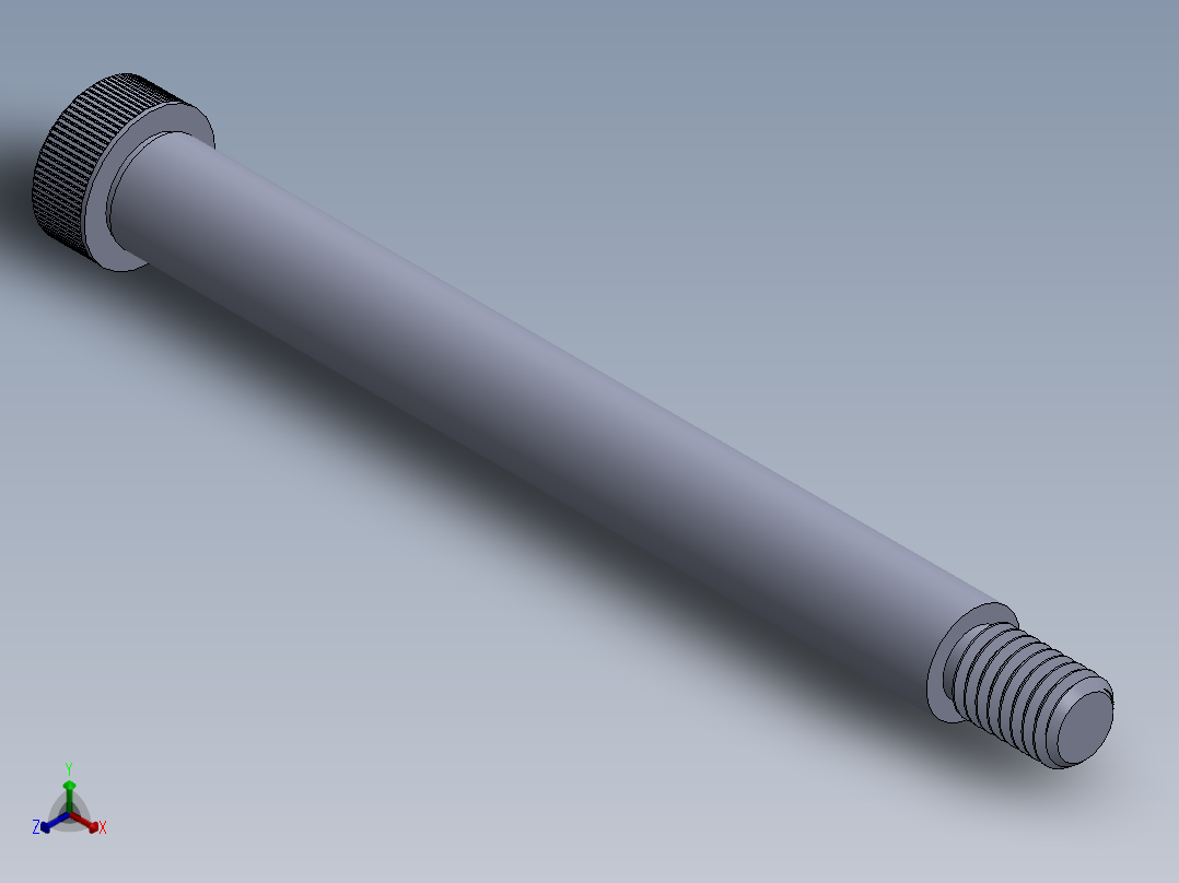 内六角螺螺栓-SB 0.500-13 x5.5.SLDPRT正等轴测图