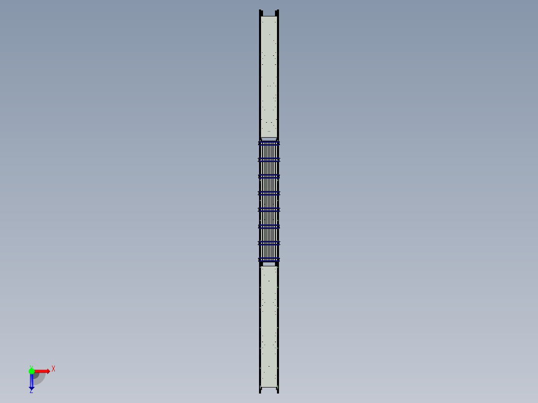 不连续夹芯板机器双层板俯视图