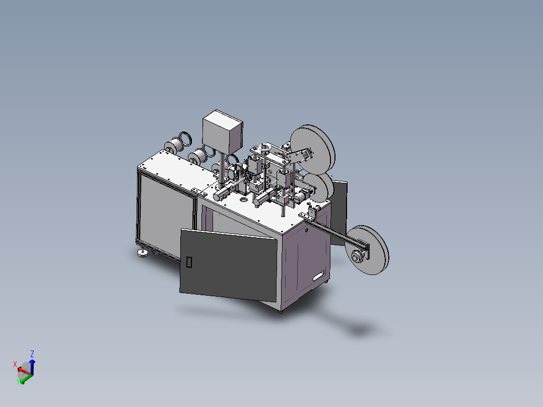 贴标贴附机3D模型
