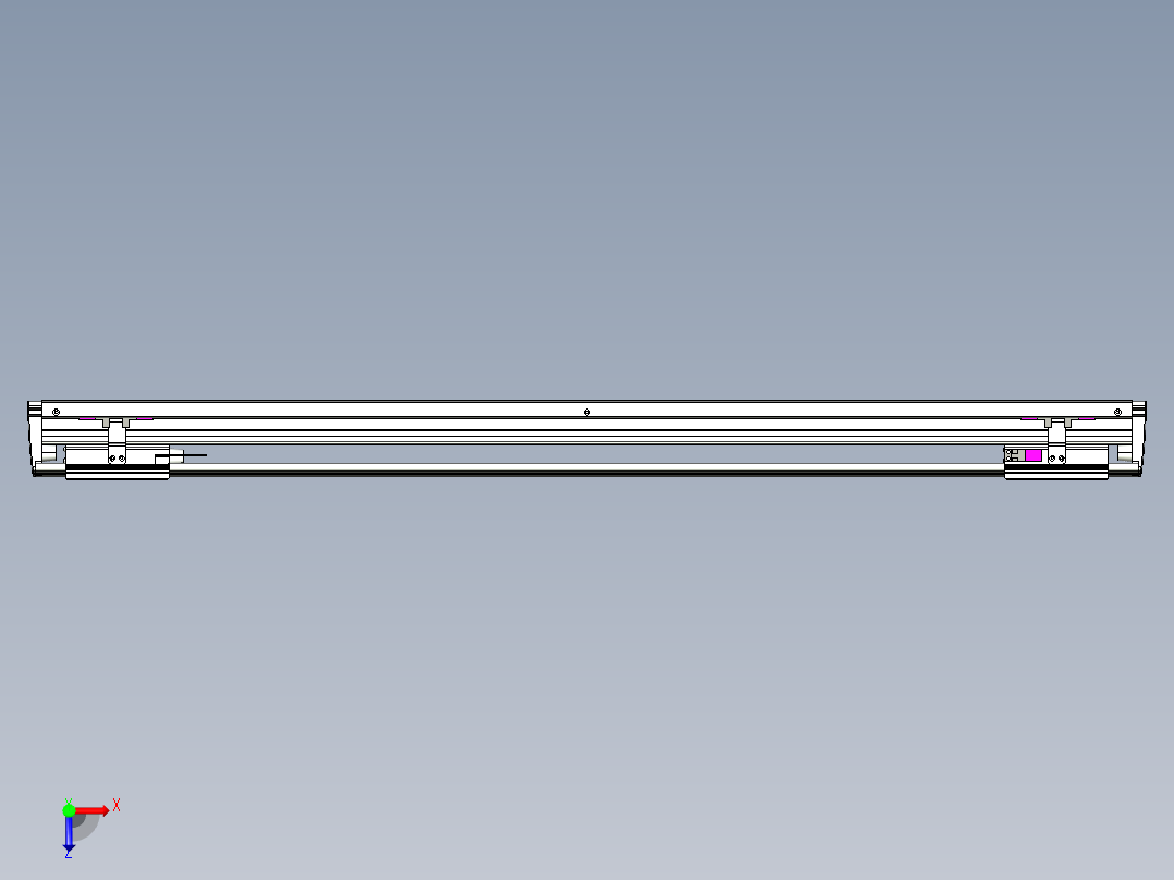 威洛博VL系列3d模型模组2VL14S1Y-S850俯视图