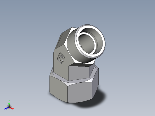 卡套式工业通用硬管接头EO_Swivel_nut_45_deg_elbow_EV18LOMDCF