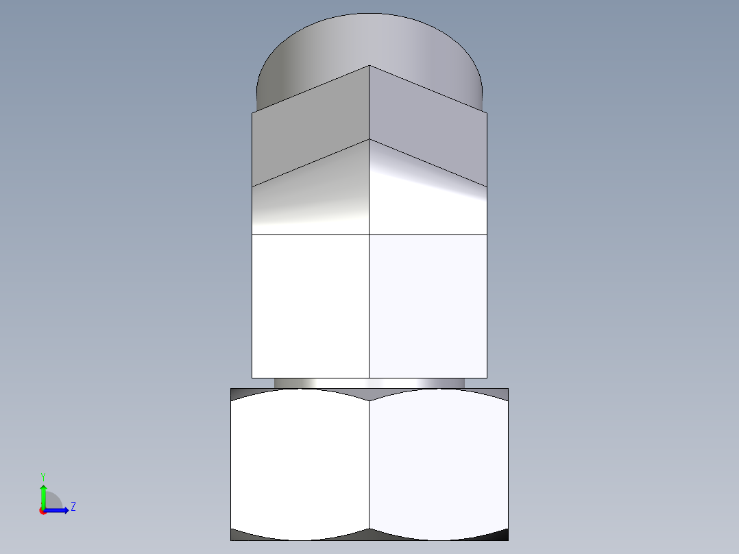 卡套式工业通用硬管接头EO_Swivel_nut_45_deg_elbow_EV18LOMDCF左视图