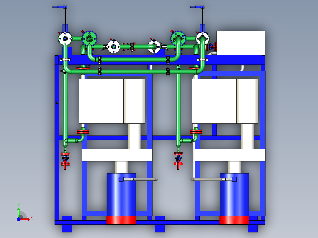 高压泵块前视图